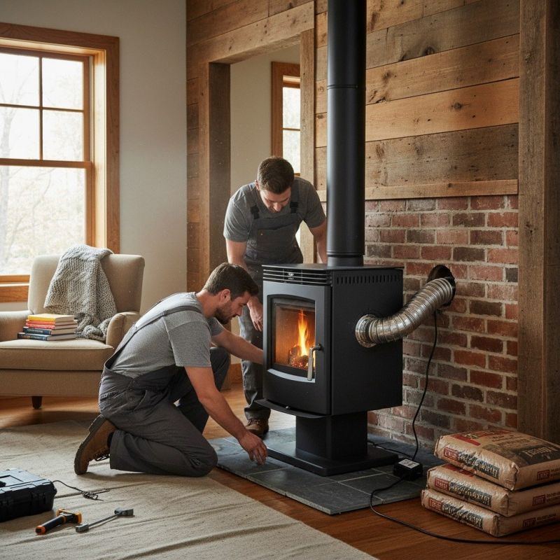 Wood Burning Stove Installation