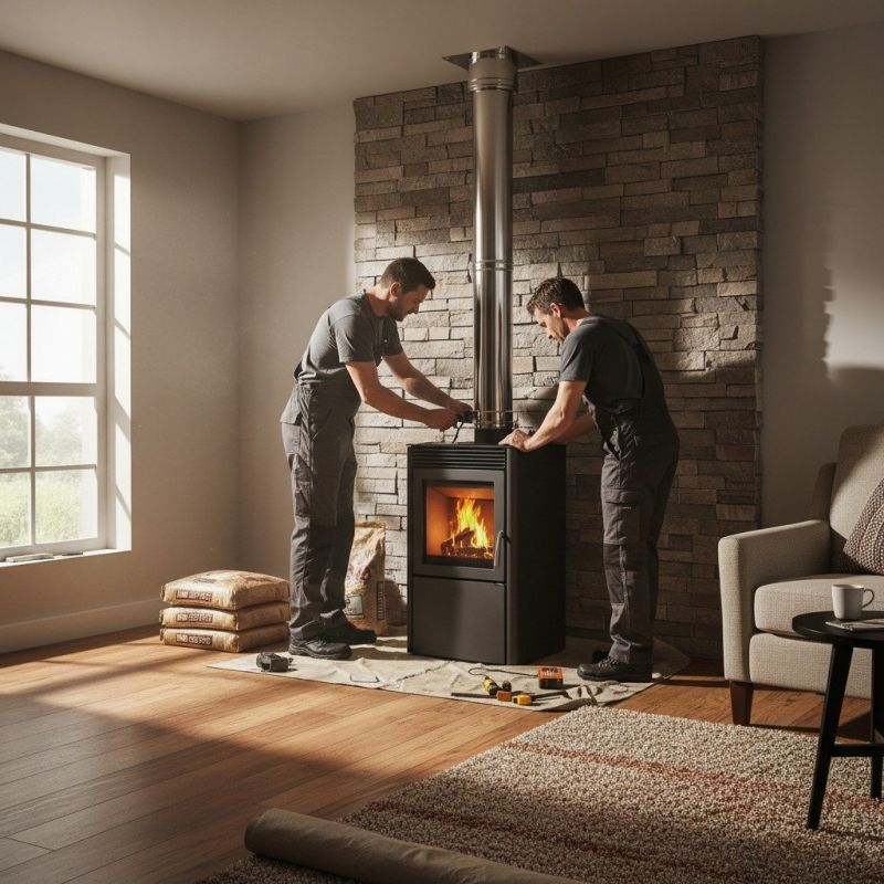 Wood Burning Stove Installation