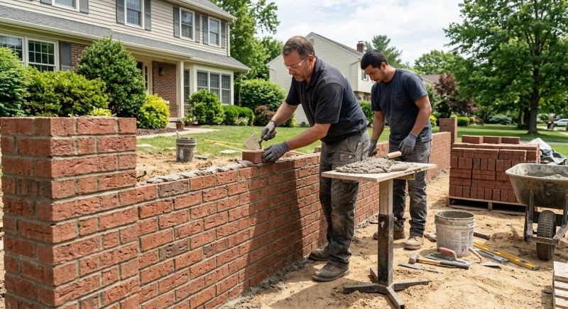 Brick Wall Construction in Stamford, CT